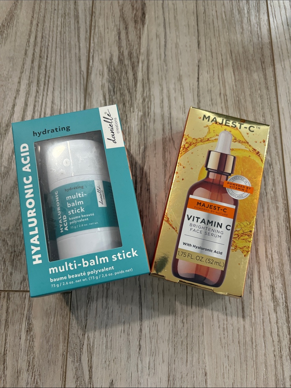 Vitamin C Brightening Face Serum with Hyaluronic Acid  Skincare Duo